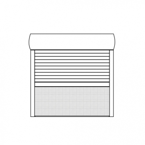 Aluminium Vorbau Rolladen Rundkasten inkl. Insektennetz Aluminium Vorbau Rolladen Rundkasten inkl. Insektennetz