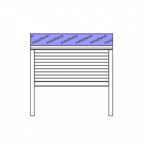 Aluminium Vorbau Rolladen 45° mit Putzträger
