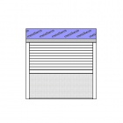 Aluminium Vorbau Rolladen 45° mit Putzträger inkl Insektennetz