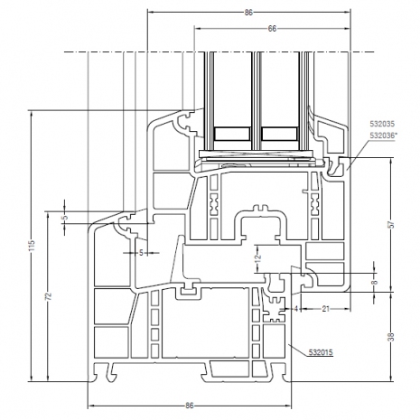 Rehau Geneo 86 Muster