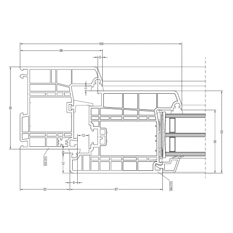 Rehau Geneo 86 Profilschnitte2