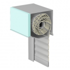 Aluminium Vorbau Rolladen 45° mit Putzträger Muster